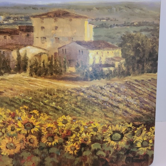 Pimpernel Dining Vintage Pimpernel Tuscany And Sunflower Cork Back